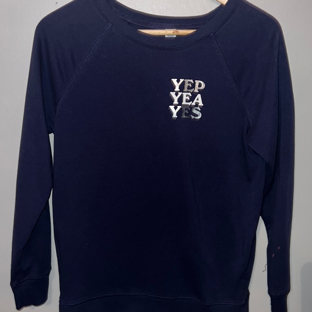 Old navy, navy blue, long sleeve sweater